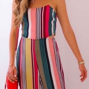 Express Striped Jumpsuit